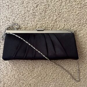 Jessica McClintock Pleated Satin Convertible Clutch